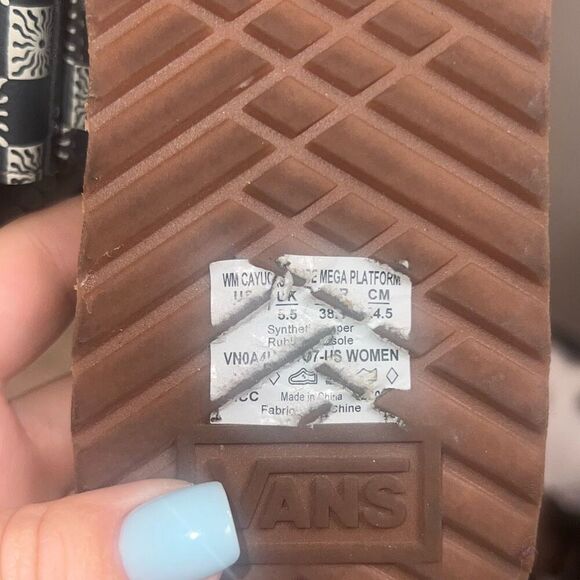 ✨VANS Cayucas Slide Mega Platform Women’s Sz 38.5/7.5 Sandals✨ - Picture 7 of 7